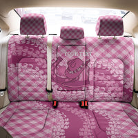 Alaka Hawaii Cowboy Palaka Motifs Personalised Back Car Seat Cover Paniolo Festival Puakenikeni Lei LT14 - Polynesian Pride