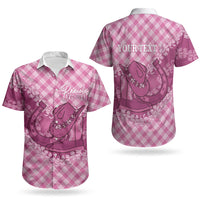 Alaka Hawaii Cowboy Palaka Motifs Personalised Couples Matching Mermaid Dress and Hawaiian Shirt Paniolo Festival Puakenikeni Lei LT14 - Polynesian Pride