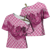 Alaka Hawaii Cowboy Palaka Motifs Personalised Cross Shoulder Shirt Paniolo Festival Puakenikeni Lei LT14 - Polynesian Pride