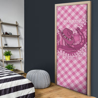 Alaka Hawaii Cowboy Palaka Motifs Personalised Door Cover Paniolo Festival Puakenikeni Lei LT14 - Polynesian Pride