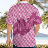 Alaka Hawaii Cowboy Palaka Motifs Personalised Hawaiian Shirt Paniolo Festival Puakenikeni Lei LT14 - Polynesian Pride