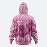 Alaka Hawaii Cowboy Palaka Motifs Personalised Hoodie Paniolo Festival Puakenikeni Lei LT14 - Polynesian Pride