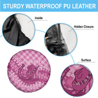 Alaka Hawaii Cowboy Palaka Motifs Personalised Spare Tire Cover Paniolo Festival Puakenikeni Lei LT14 - Polynesian Pride
