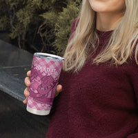 Alaka Hawaii Cowboy Palaka Motifs Personalised Tumbler Cup Paniolo Festival Puakenikeni Lei LT14 - Polynesian Pride