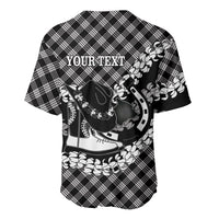 Eleele Hawaii Cowboy Palaka Motifs Personalised Baseball Jersey Paniolo Festival Puakenikeni Lei