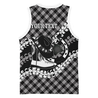 Eleele Hawaii Cowboy Palaka Motifs Personalised Basketball Jersey Paniolo Festival Puakenikeni Lei LT14 - Polynesian Pride