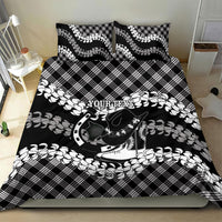 Eleele Hawaii Cowboy Palaka Motifs Personalised Bedding Set Paniolo Festival Puakenikeni Lei