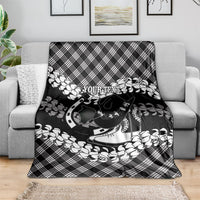 Eleele Hawaii Cowboy Palaka Motifs Personalised Blanket Paniolo Festival Puakenikeni Lei
