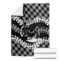 Eleele Hawaii Cowboy Palaka Motifs Personalised Blanket Paniolo Festival Puakenikeni Lei