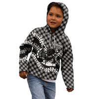 Eleele Hawaii Cowboy Palaka Motifs Personalised Kid Hoodie Paniolo Festival Puakenikeni Lei