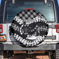 Eleele Hawaii Cowboy Palaka Motifs Personalised Spare Tire Cover Paniolo Festival Puakenikeni Lei