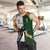 South Africa And Fiji Rugby Men Tank Top 2023 World Cup Fijian Tapa With Kente Pattern LT14 - Polynesian Pride