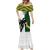 South Africa And Fiji Rugby Mermaid Dress 2023 World Cup Fijian Tapa With Kente Pattern LT14 - Polynesian Pride