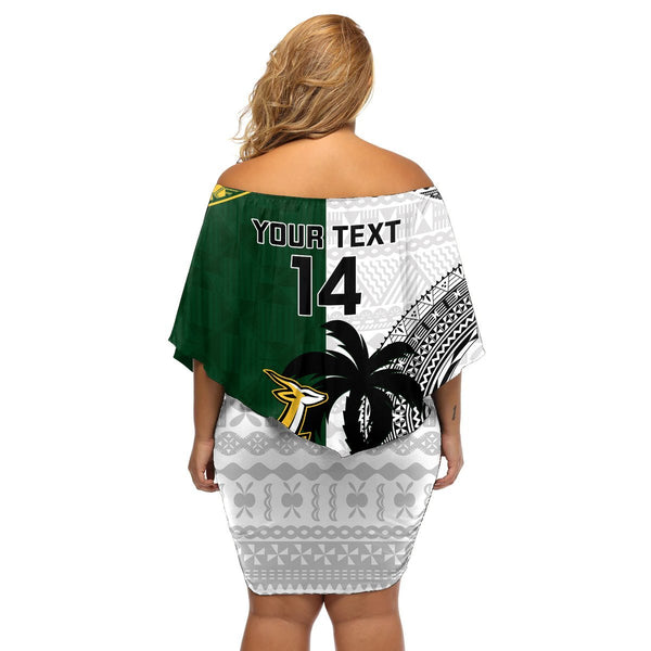 Custom Fiji Rugby Summer Maxi Dress 2023 Fijian Tapa Pattern World Cup Black LT14 main image 1