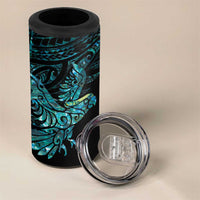 New Zealand Sulphur-crested Cockatoo 4 in 1 Can Cooler Tumbler Aotearoa Maori Mix Paua Shell