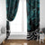 New Zealand Sulphur-crested Cockatoo Window Curtain Aotearoa Maori Mix Paua Shell