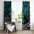 New Zealand Sulphur-crested Cockatoo Window Curtain Aotearoa Maori Mix Paua Shell
