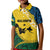 Malampa Province Kid Polo Shirt Vanuatu Map - Plumeria Flag Color