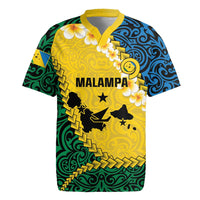 Malampa Province Rugby Jersey Vanuatu Map - Plumeria Flag Color