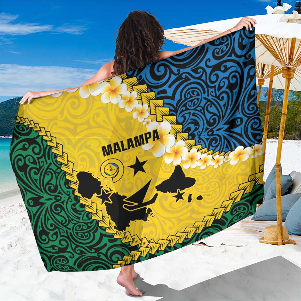 Malampa Province Sarong Vanuatu Map - Plumeria Flag Color