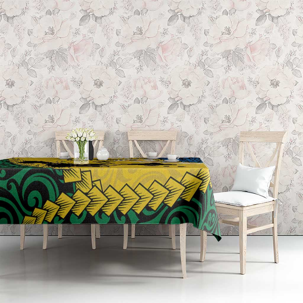 Malampa Province Tablecloth Vanuatu Map - Plumeria Flag Color