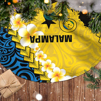 Malampa Province Tree Skirt Vanuatu Map - Plumeria Flag Color