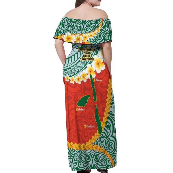 Proud To Be Ni-Vanuatu Off Shoulder Long Dress main image 0