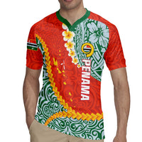 Penama Province Rugby Jersey Vanuatu Map - Plumeria Flag Color