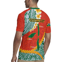 Penama Province Rugby Jersey Vanuatu Map - Plumeria Flag Color