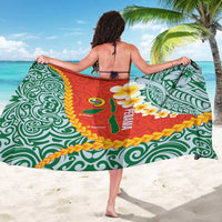 Penama Province Sarong Vanuatu Map - Plumeria Flag Color