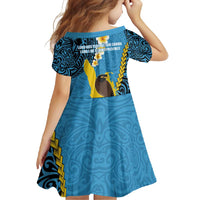 Sanma Province Family Matching Off Shoulder Maxi Dress and Hawaiian Shirt Vanuatu Pattern Myna Bird - Plumeria Flag Color