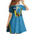 Sanma Province Family Matching Summer Maxi Dress and Hawaiian Shirt Vanuatu Pattern Myna Bird - Plumeria Flag Color