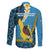 Sanma Province Family Matching Summer Maxi Dress and Hawaiian Shirt Vanuatu Pattern Myna Bird - Plumeria Flag Color