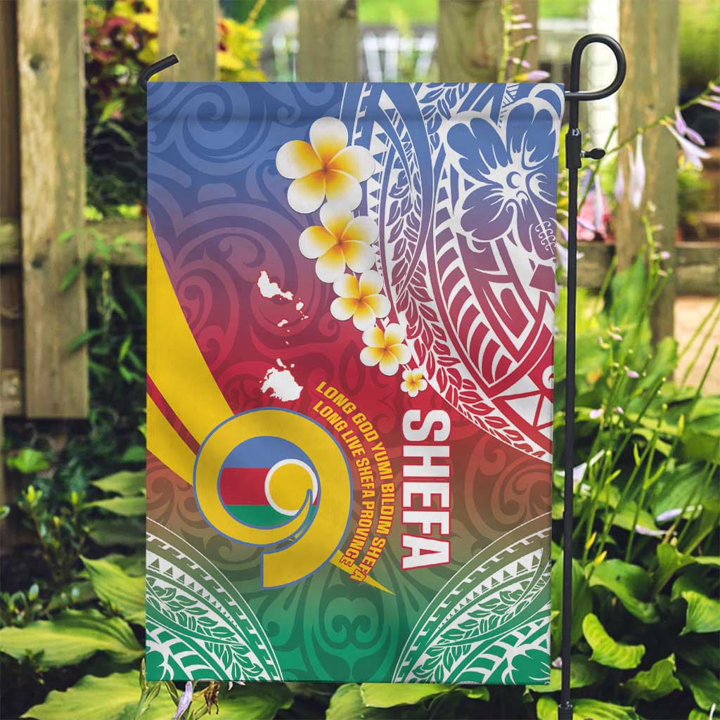 Shefa Province Garden Flag Vanuatu Pattern Map - Plumeria Flag Color
