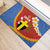 Tafea Province Rubber Doormat Vanuatu Pattern Map - Plumeria Flag Color