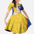 Torba Province Family Matching Summer Maxi Dress and Hawaiian Shirt Vanuatu Pattern Crocodile - Plumeria Flag Color