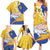 Torba Province Family Matching Summer Maxi Dress and Hawaiian Shirt Vanuatu Pattern Crocodile - Plumeria Flag Color