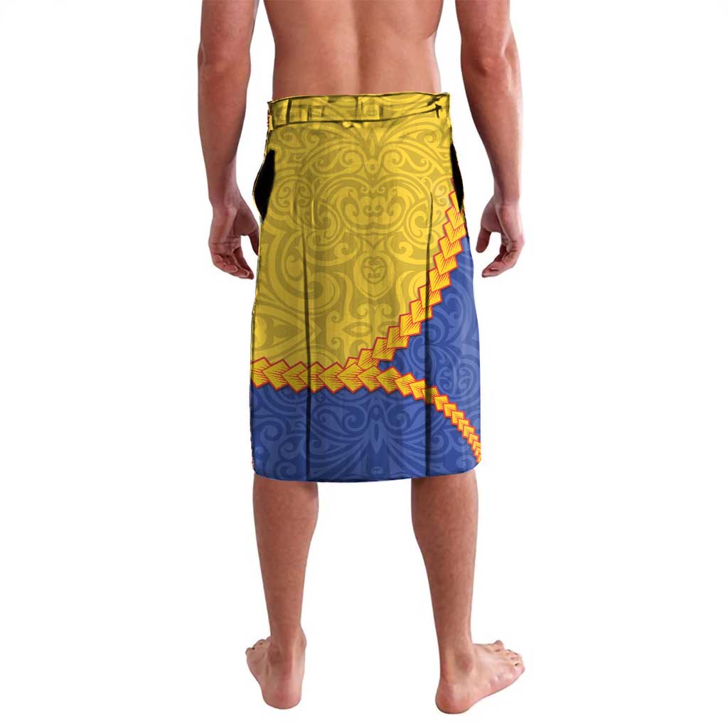 Torba Province Lavalava Vanuatu Pattern Crocodile - Plumeria Flag Color