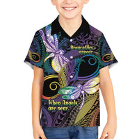 Personalized Polynesian Memorial Family Matching Long Sleeve Bodycon Dress and Hawaiian Shirt Dragonflies Appear When Angels Are Near