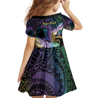 Personalized Polynesian Memorial Family Matching Mermaid Dress and Hawaiian Shirt Dragonflies Appear When Angels Are Near
