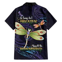 As Long As I Breathe You'll Be Remembered Family Matching Short Sleeve Bodycon Dress and Hawaiian Shirt Dragonflies Memorial - Polynesian Pattern LT14 - Polynesian Pride
