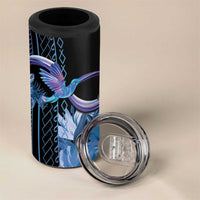 Polynesian Memorial 4 in 1 Can Cooler Tumbler Hummingbirds Appear When Angels Are Near LT14