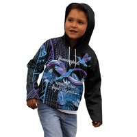 Polynesian Memorial Kid Hoodie Hummingbirds Appear When Angels Are Near LT14