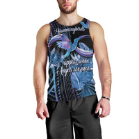Polynesian Memorial Men Tank Top Hummingbirds Appear When Angels Are Near LT14