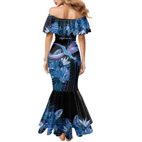 Polynesian Memorial Mermaid Dress Hummingbirds Appear When Angels Are Near LT14