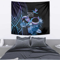 Polynesian Memorial Tapestry Hummingbirds Appear When Angels Are Near LT14