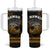 Hawaii Tumbler With Handle Kakau Warrior Helmet Gradient Gold Polynesian