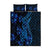 Blue Polynesia Shark Tattoo Quilt Bed Set With Polynesian Plumeria LT14 Blue - Polynesian Pride