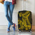 Gold Polynesia Shark Tattoo Luggage Cover With Polynesian Plumeria LT14 - Polynesian Pride