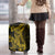 Gold Polynesia Shark Tattoo Luggage Cover With Polynesian Plumeria LT14 - Polynesian Pride